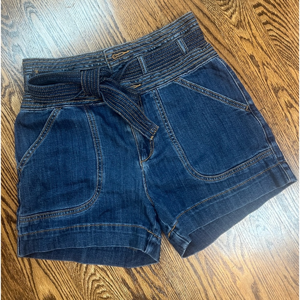Anthropologie Pilcro & Letterpress High Waist Tie Shorts